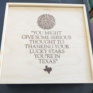 Texas wooden box